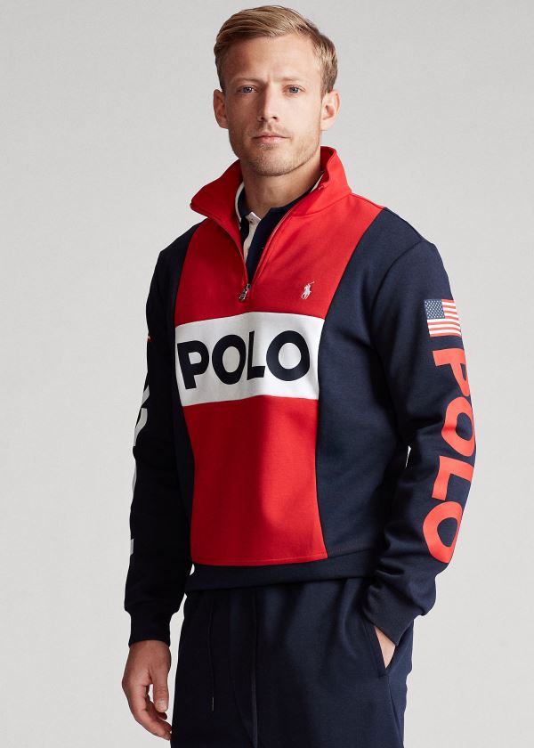 Pullover Polo Ralph Lauren Hombre Rojos Multicolor - Logo - HMTOQ2698